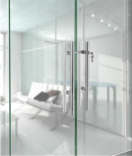 glass door handle with lock factory