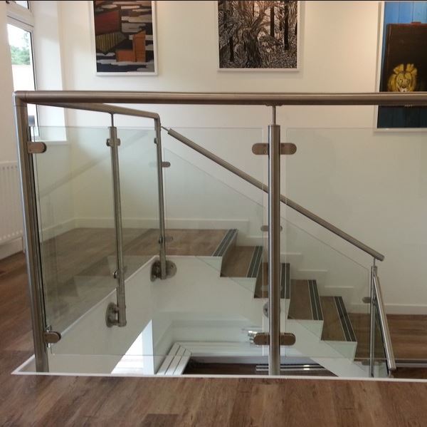 Glass stair railing home depot