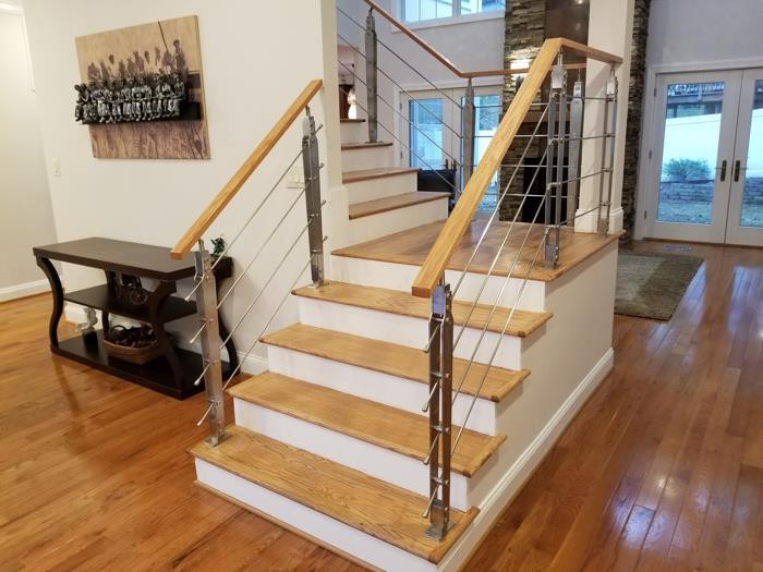 Barandilla de escalera de cable