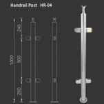 Barandilla de escalera de vidrio