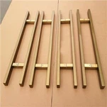 Manijas de puerta de vidrio largas