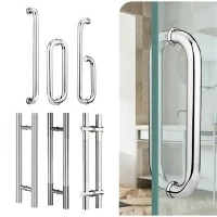 ¿Cuál es la diferencia entre una manija de puerta de vidrio con tirador y una...